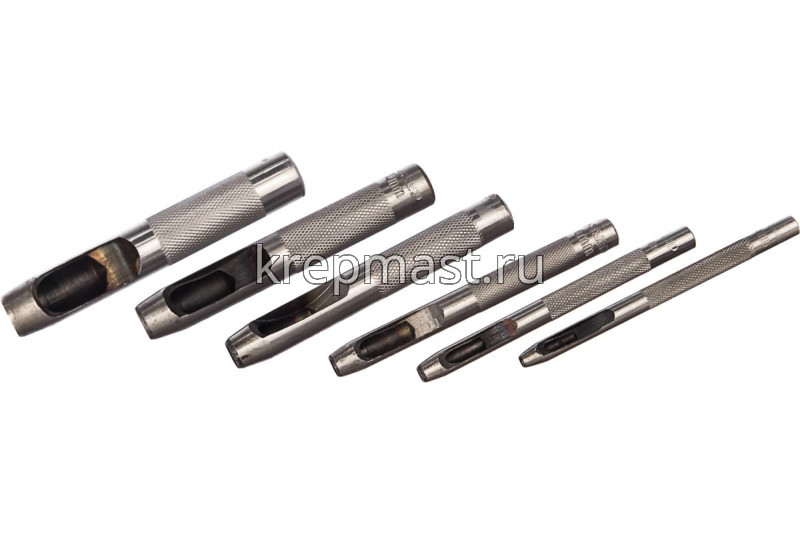 Набор пробойников ЗУБР для кожи 3-12,5мм (6шт)