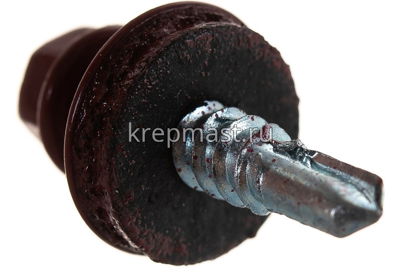 Саморез д/кровли краш. 5,5х25 RAL 3011