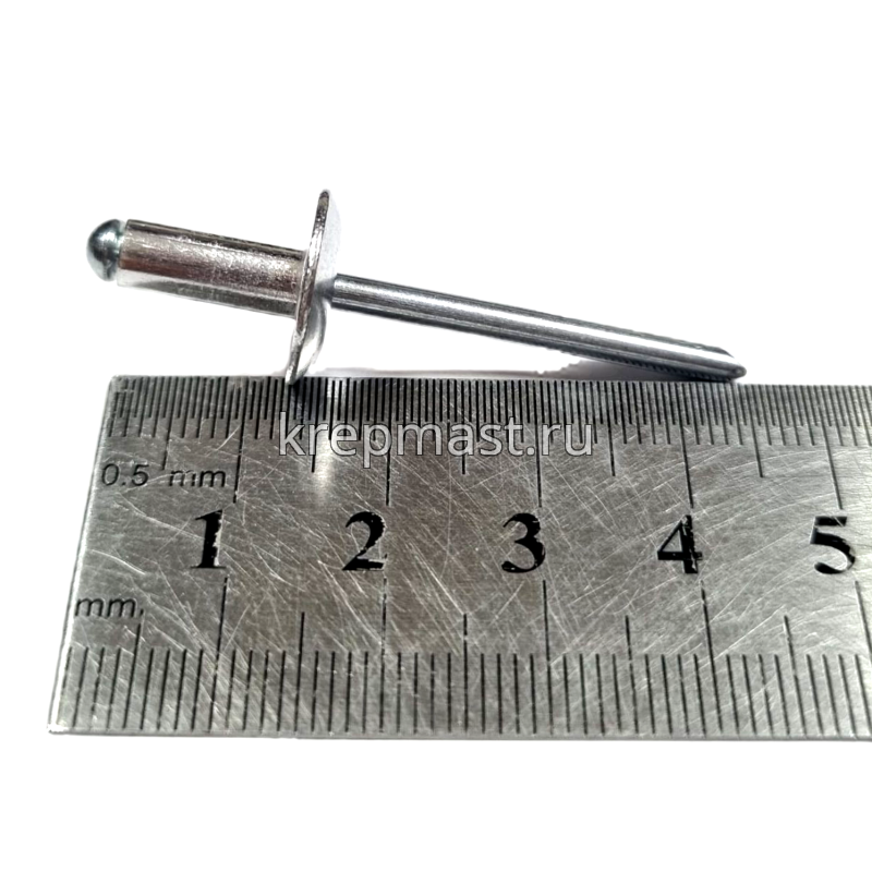 Заклёпка алюминий/сталь 5,0х12х14 широкий борт