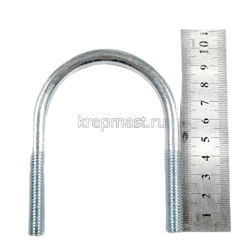 Болт оцинков.U-образный UBZ d= 61мм М10 без гайки
