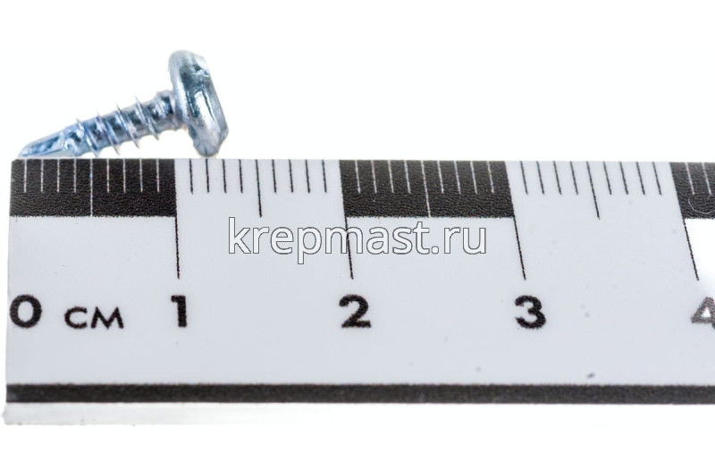 Саморез п/цил. сверло 3,5х11 оцинк. (белый)