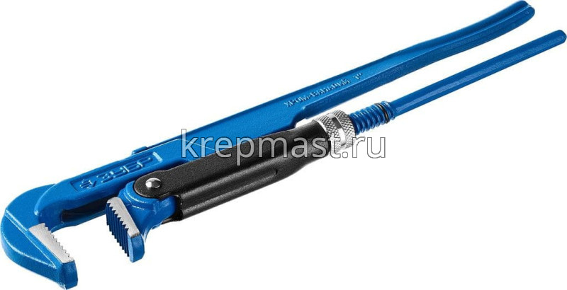 Ключ трубный рычажный ЗУБР прямые губки №1, 1