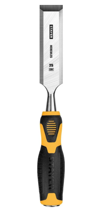 Стамеска FIT/ STAYER двухцв.мягкая ручка 25мм