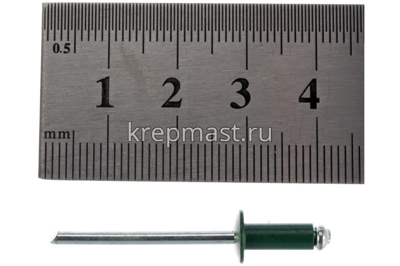 Заклёпка алюминий/сталь 4,0х10 RAL 6005