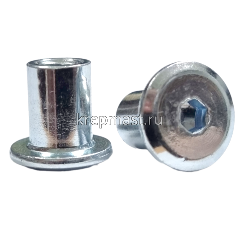 Гайка Ericsona М6 плоская оцинк. ключ SW4 12мм