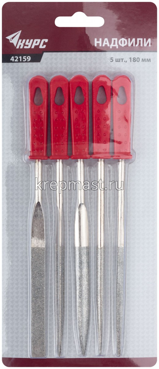 Надфили FIT алмазные (5шт) 170мм