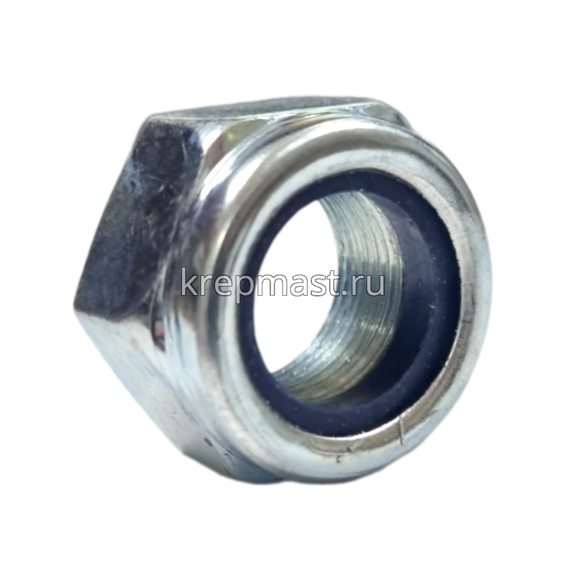 Гайка самоконтр.М20 (шаг резьбы 1,5) оц. DIN 985