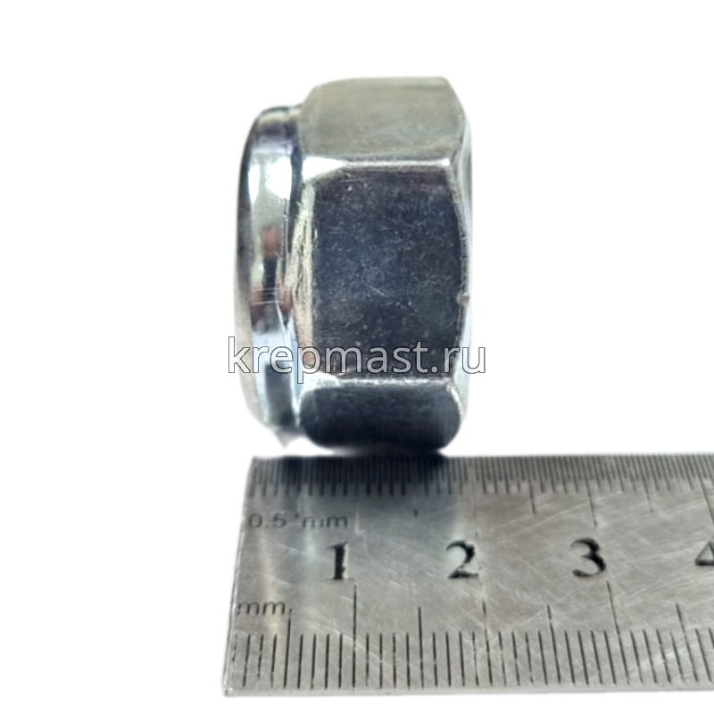 Гайка самоконтр.М20 (шаг резьбы 1,5) оц. DIN 985