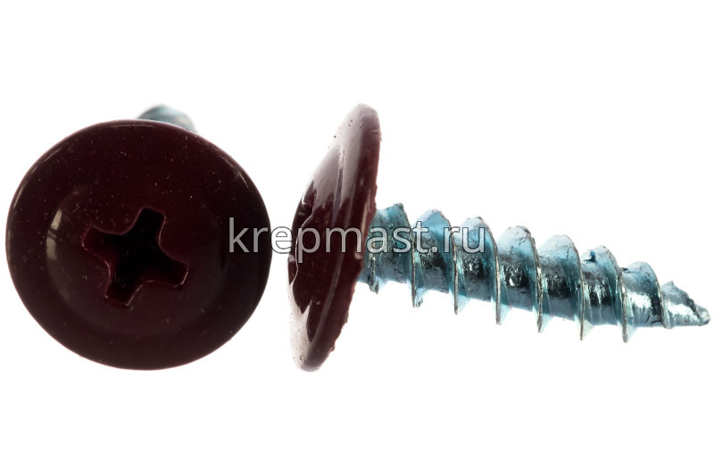 Саморез п/сф головка с п/ш острый 4,2х16 RAL3005