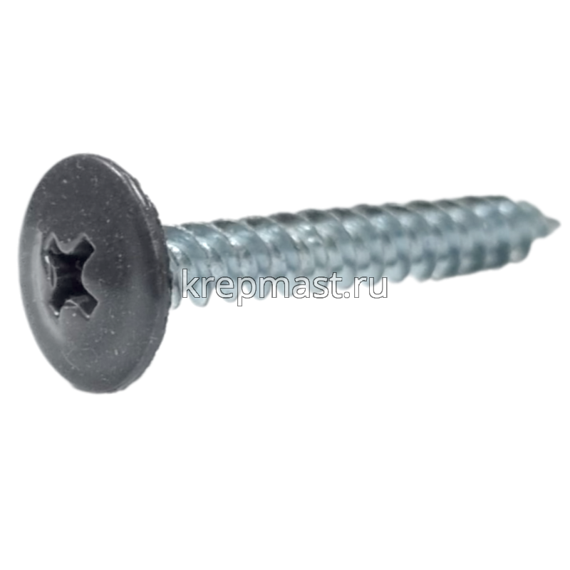 Саморез п/сф головка с п/ш острый 4,2х32 RAL7024