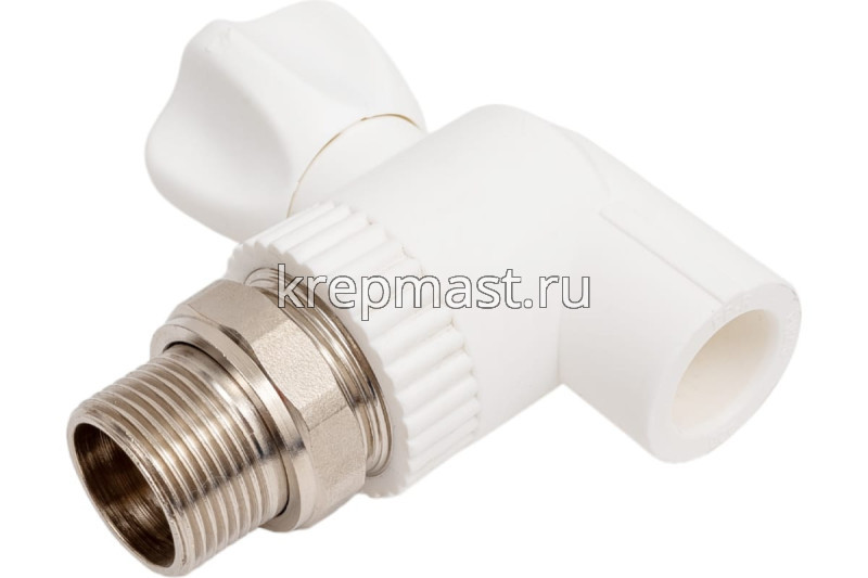 Кран шар D20-3/4 НР п/п угл. д/радиат.