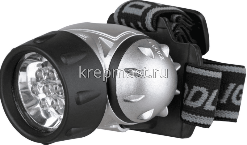 Фонарь ULTRAFLASH налобный металлик 14LED
