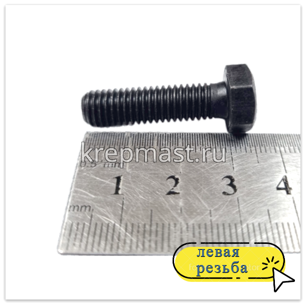 Болт 8х 30 с ЛЕВОЙ резьбой кл.пр. 12,9 DIN 933