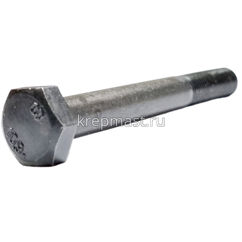 Болт DIN 960 10х 80х1,0 кл.пр.10,9 ЧЕРНЫЙ Н/р с мелкой резьбой