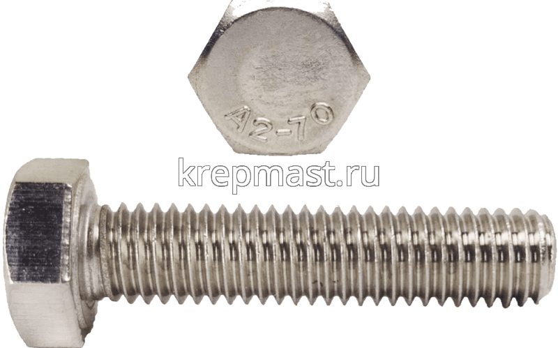 Болт 8х 40 нержав. DIN 933 A2