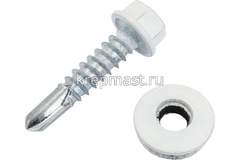 Саморез д/кровли краш. 5,5х25 RAL 9003