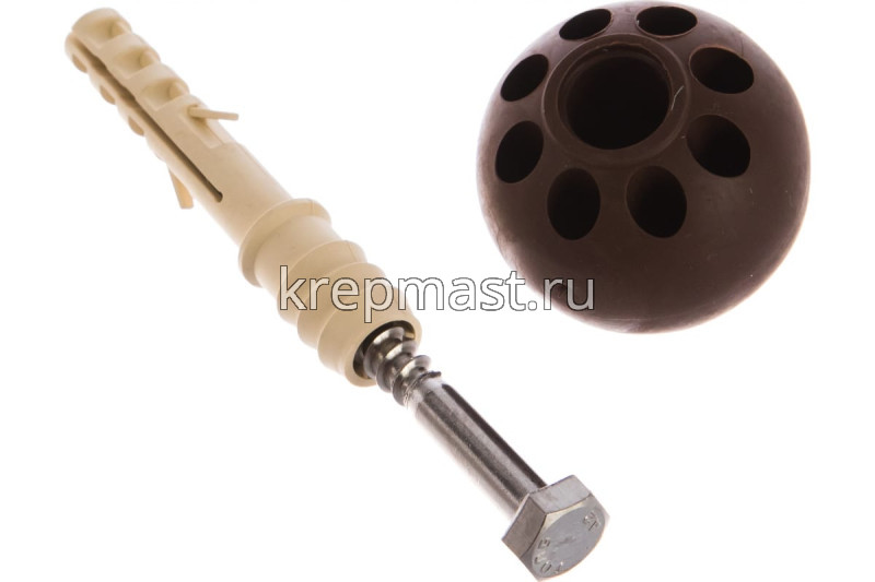 Ограничитель дверной ЕВРОПАРТНЕР цвет.темно-коричневый