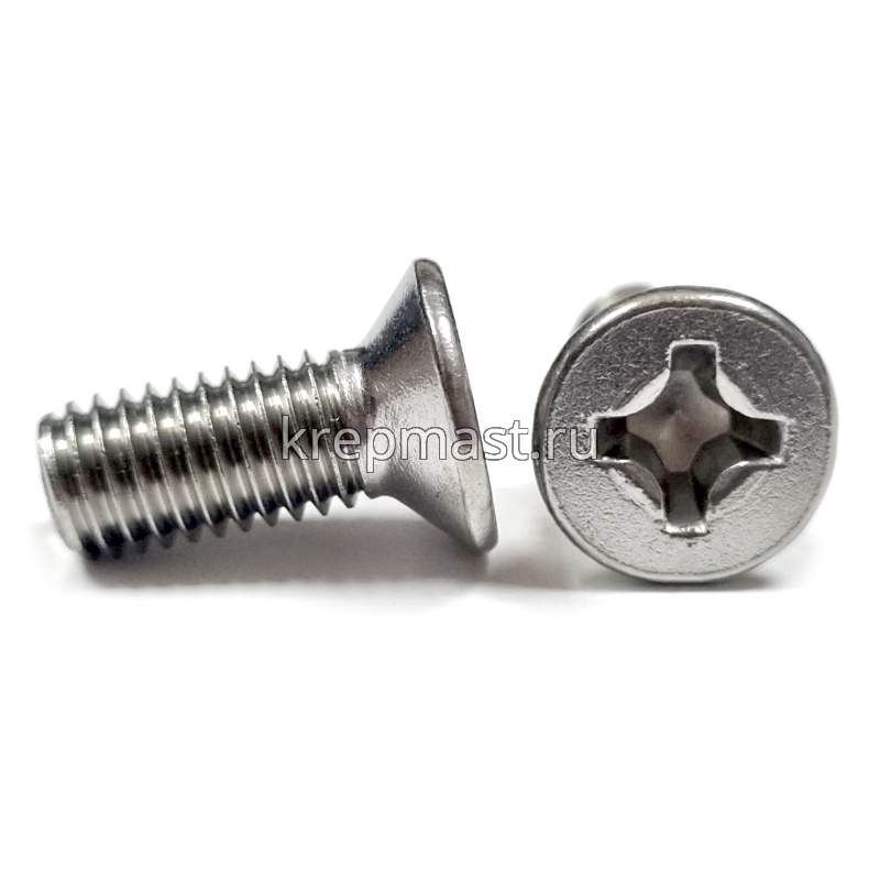 Винт 8,0х20 потай DIN 965 нерж. А2