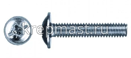 Винт стяжки межсекц. 6х10 DIN 967 оц.(п/сф,п/ш)