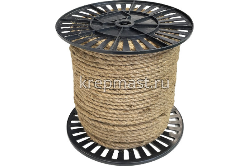 Веревка крученая джутовая 8мм (200м)