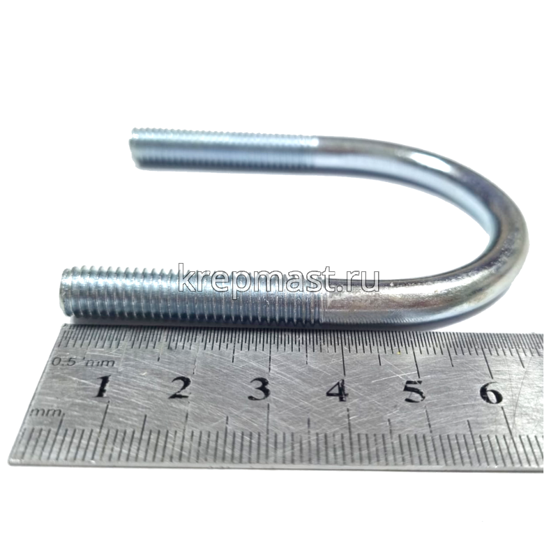 Болт оцинков.U-образный UBZ d= 43мм М8 без гайки