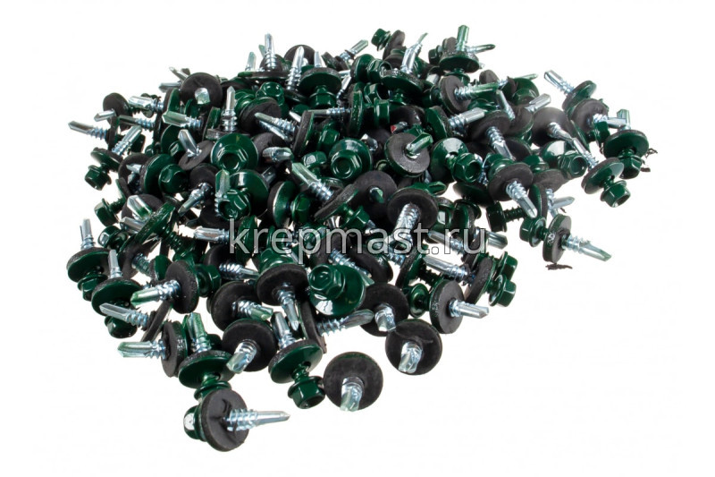 Саморез д/кровли краш. 5,5х25 RAL 6005