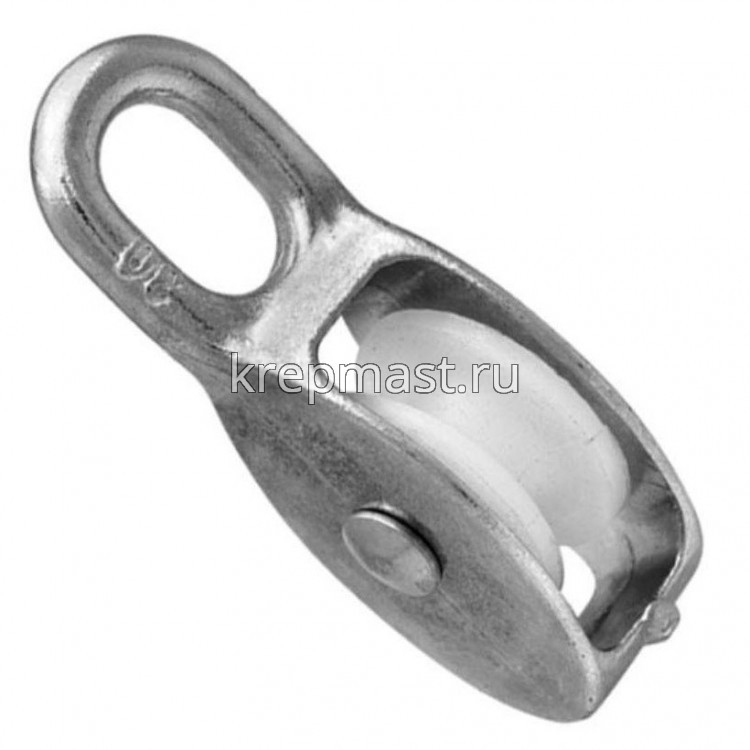 Блок одинарный пластик. оцинк. 65мм