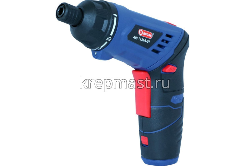 Отвертка (шуруповерт) аккумуляторный ДИОЛД (44предмета)