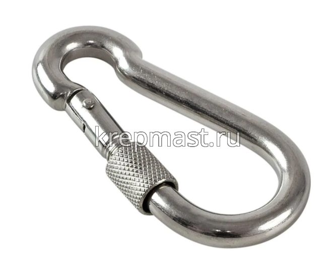 Карабин пожарный с гайкой 10мм DIN 5299D