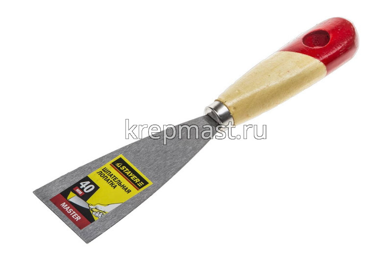 Шпатель 40мм с деревянной ручкой STAYER MASTER