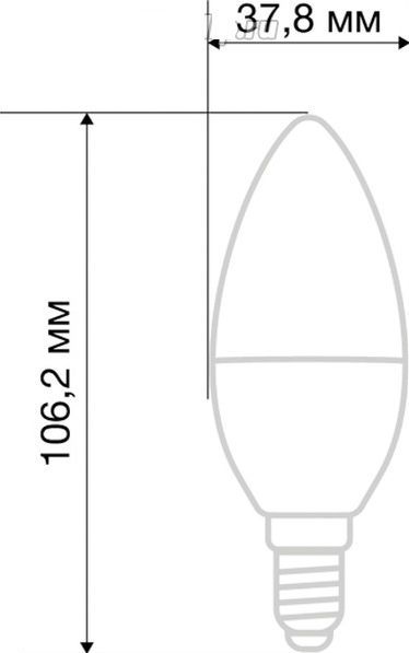 Лампа свеча 11,5Вт Е14 4000K