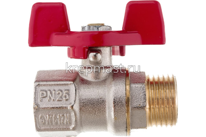 Кран шар Ду-15 м/р баб 1/2"