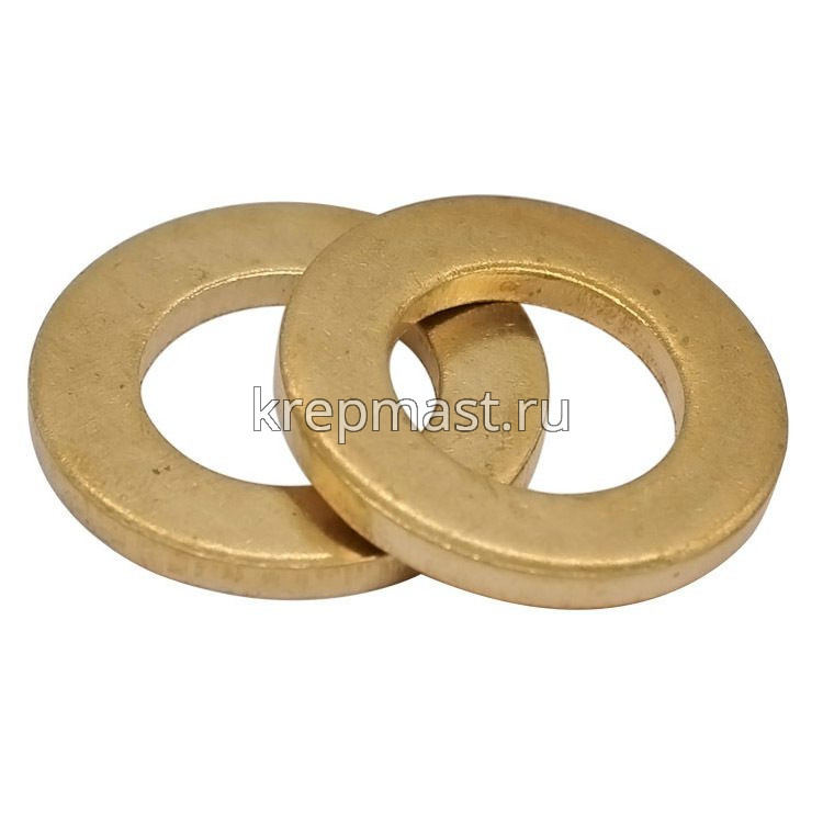 Шайба узкая 12 DIN 125 латунь