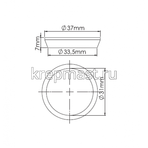 Е 705-7 Прокладка конусная, 32мм