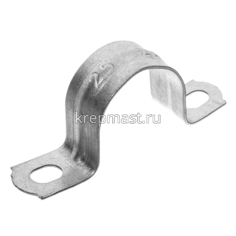 Скоба металлическая ДВУХЛАПКОВАЯ 25-26мм