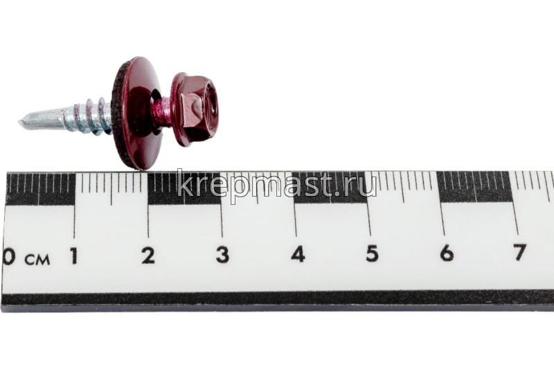 Саморез д/кровли краш. 5,5х25 RAL 3005