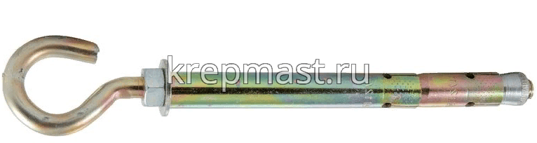 Анкер двухраспорный с крюком 16х210х24
