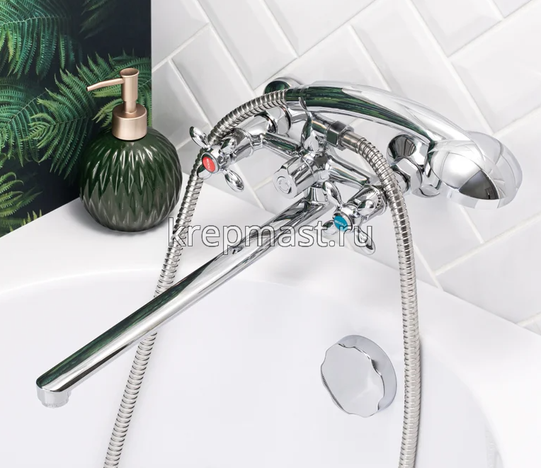 Смеситель д/ванны BA5318-4-С007-B702 латунь